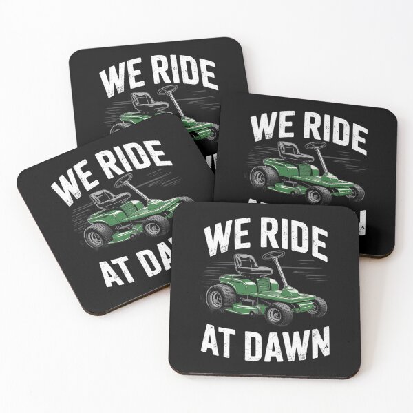 Item preview, We Ride At Dawn Landscapers Lawn Mower Gardener Lawn Mowing designed and sold by Rotasiin.