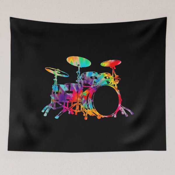Item preview, Drummer Tie Dye Drum Set Drums Drumming Vintage designed and sold by SheilaAnjelica.