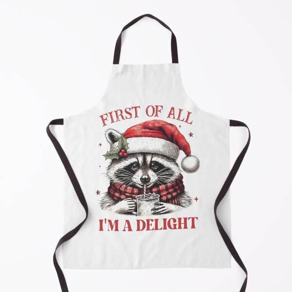 Item preview, First Of All I'm A Delight Christmas Raccoon Xmas Holiday Party designed and sold by jakaun.