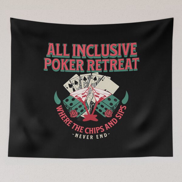 Artikelvorschau, All-inclusive Poker-Retreat: Chips und Getränke, unterhaltsames Kartenspiel entworfen und verkauft von RuthSheila.