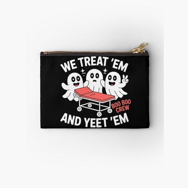 Item preview, We Treat 'Em and Yeet 'Em EMT EMS Paramedic Ghost Halloween designed and sold by Rotasiin.