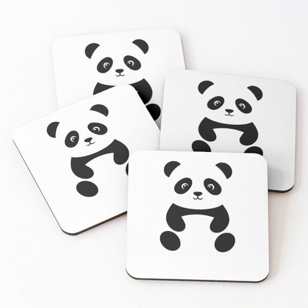 Item preview, Kawaii Simple Sitting Panda Cub Art Print, shitts creek designed and sold by TheSquirla.