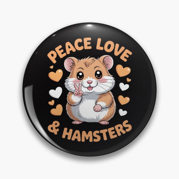 Item preview, Peace Love Hamsters Hammy Hamster Lover Girls Women designed and sold by Silicula.