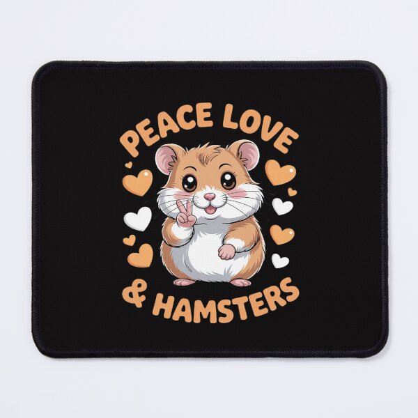 Item preview, Peace Love Hamsters Hammy Hamster Lover Girls Women designed and sold by Silicula.