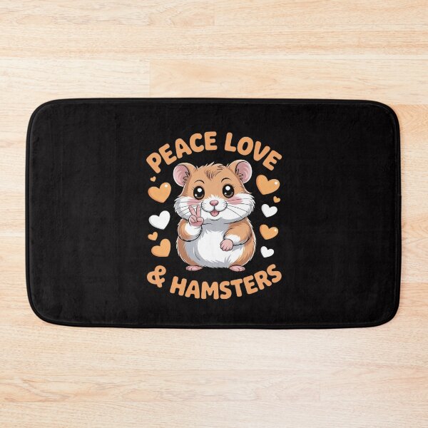 Item preview, Peace Love Hamsters Hammy Hamster Lover Girls Women designed and sold by Silicula.
