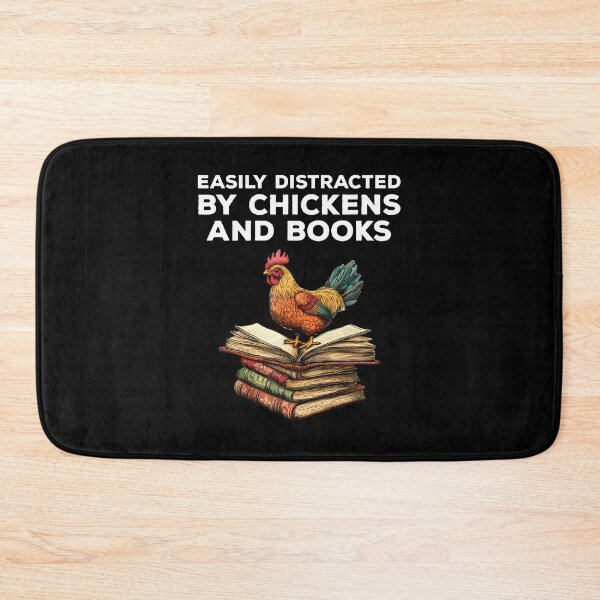 Item preview, Easily Distracted By Chickens And Books Funny Chicken Lover designed and sold by BrandyMegan.