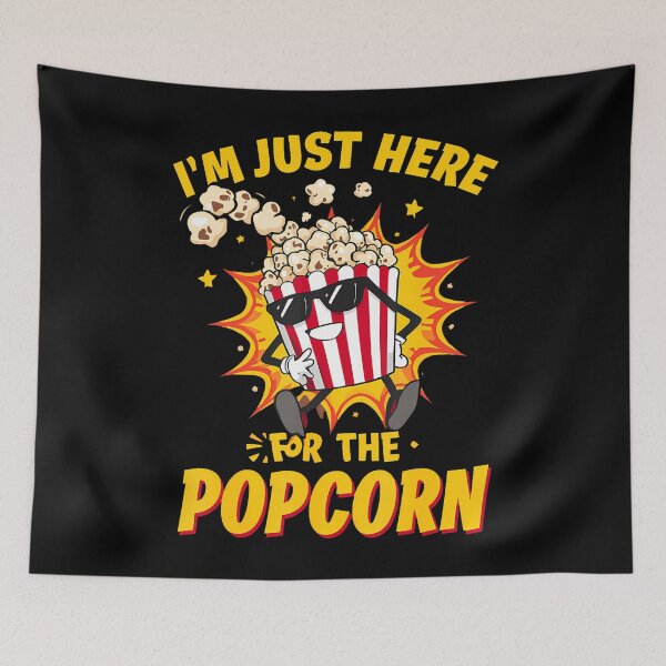 Item preview, Just Here For The Popcorn Funny Movie Theatre Cinema Lovers designed and sold by SheilaAnjelica.