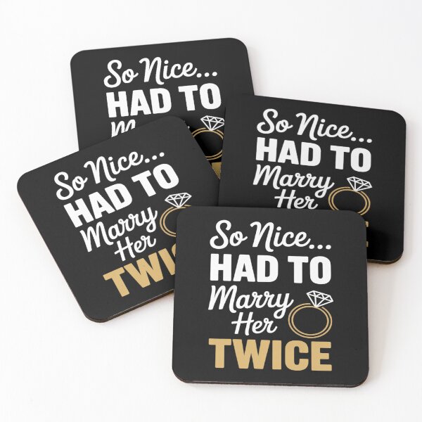 Item preview, Wedding Vow Renewal Ceremony So Nice Had to Marry Her Twice designed and sold by Rotasiin.
