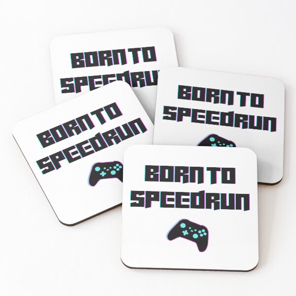 Item preview, Born to Speedrun – Neon Pastel Gamer Aesthetic designed and sold by PHRASEandSTYLE.