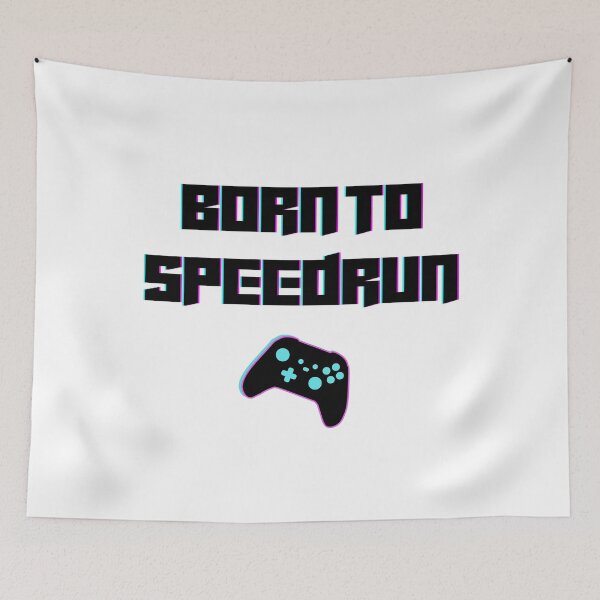 Item preview, Born to Speedrun – Neon Pastel Gamer Aesthetic designed and sold by PHRASEandSTYLE.