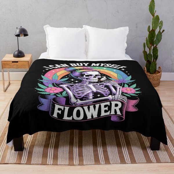 Item preview, Weed Marijuana Smoking 420 Cannabis I Can Buy Myself Flowers designed and sold by Rotasiin.