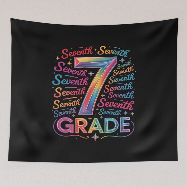 Item preview, Tie Dye 7th Grade Typography Team Seventh Grade Teacher designed and sold by AvagondaMind.