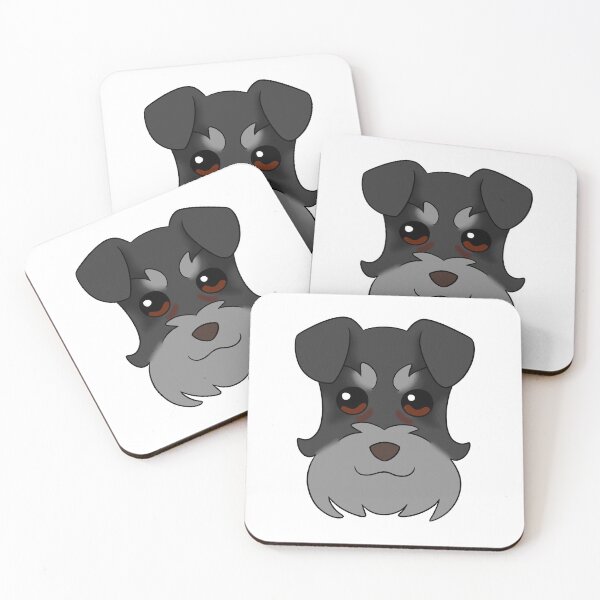 Item preview, Black Schnauzer Grey Snout Brows Tear Stains designed and sold by OliRoseArt.