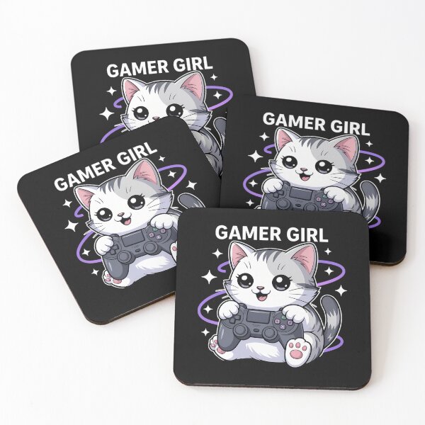 Item preview, Gamer Girl Cat Gaming Cute Video Game designed and sold by DentistLegal.