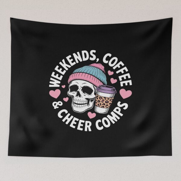 Item preview, Weekends Coffee Cheer Mom Of A Cheerleader Mother Cheer Mama designed and sold by LinlinsDemons.