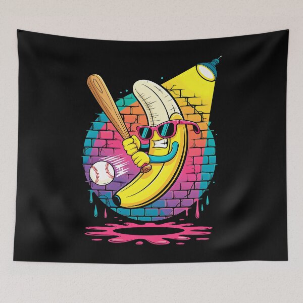 Item preview, Graffiti Banana Baseball Cartoon Art designed and sold by pekanelm43.