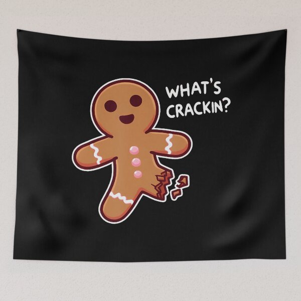 Item preview, Christmas Gingerbread Man What'S Crackin' Funny Sayings designed and sold by RuthSheila.