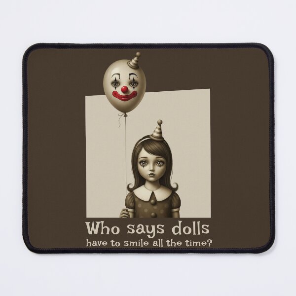 Item preview, Sad Clown Doll with Balloon - Who Says Dolls Have to Smile? designed and sold by KiwiRider.