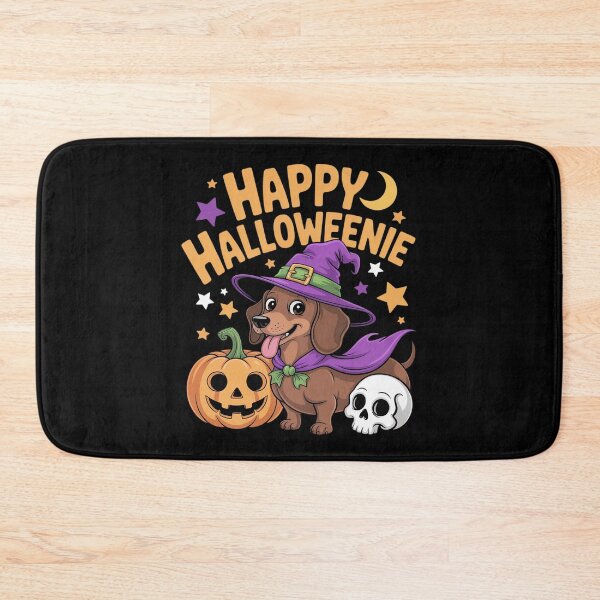 Item preview, Weiner Dog Witch Happy Halloweenie Cute Halloween Dachshund designed and sold by LinlinsDemons.