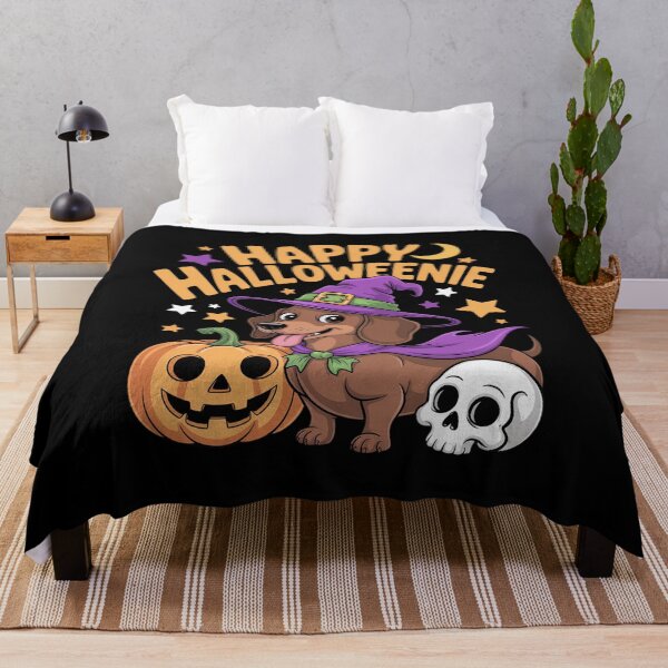 Item preview, Weiner Dog Witch Happy Halloweenie Cute Halloween Dachshund designed and sold by LinlinsDemons.