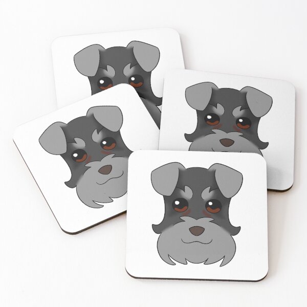 Item preview, Black Schnauzer Grey Snout Brows Ears Tear Stains designed and sold by OliRoseArt.