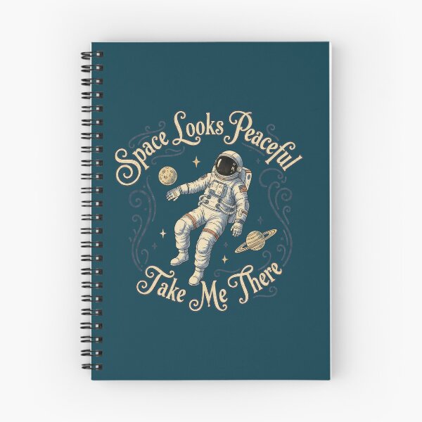 Item preview, Space Looks Peaceful – Take Me There Quote designed and sold by TextMood.