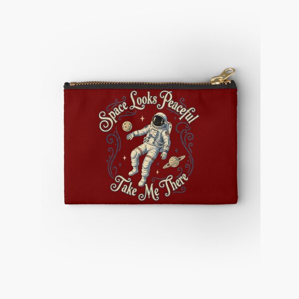 Item preview, Space Looks Peaceful – Take Me There Quote designed and sold by TextMood.