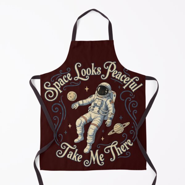 Item preview, Space Looks Peaceful – Take Me There Quote designed and sold by TextMood.