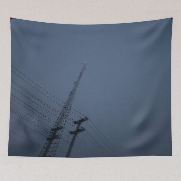 Item preview, foggy radio tower designed and sold by meuliasshop.