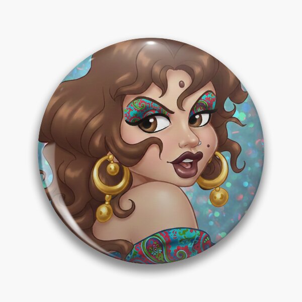 Item preview, Young Lady in Paisley designed and sold by MeadowPixieArts.