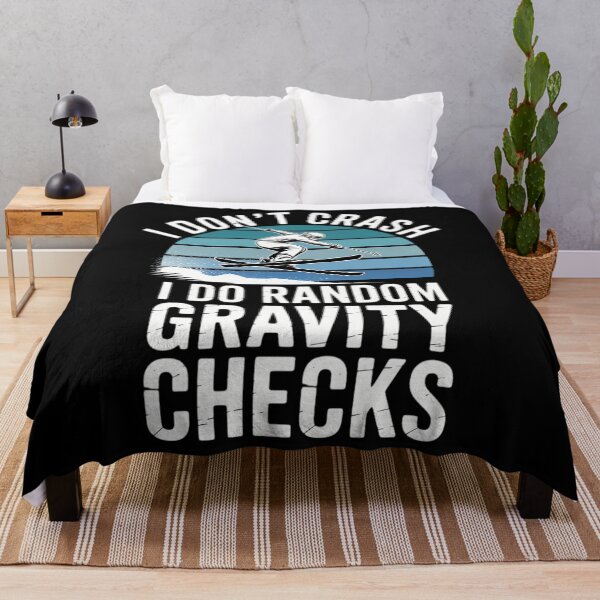 Item preview, Funny Skiing I Don't Crash I Do Random Gravity Checks designed and sold by DentistLegal.