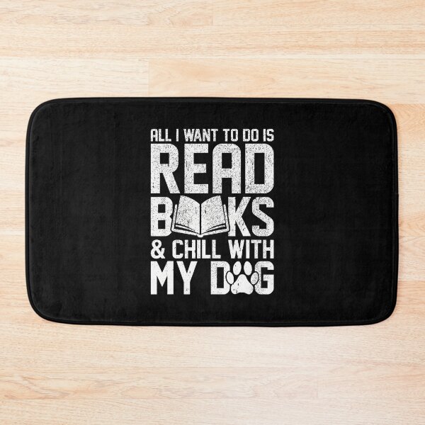 Item preview, All I Want To Do Is Read Books Funny Reading Dog Lovers designed and sold by AndreaBonnie.