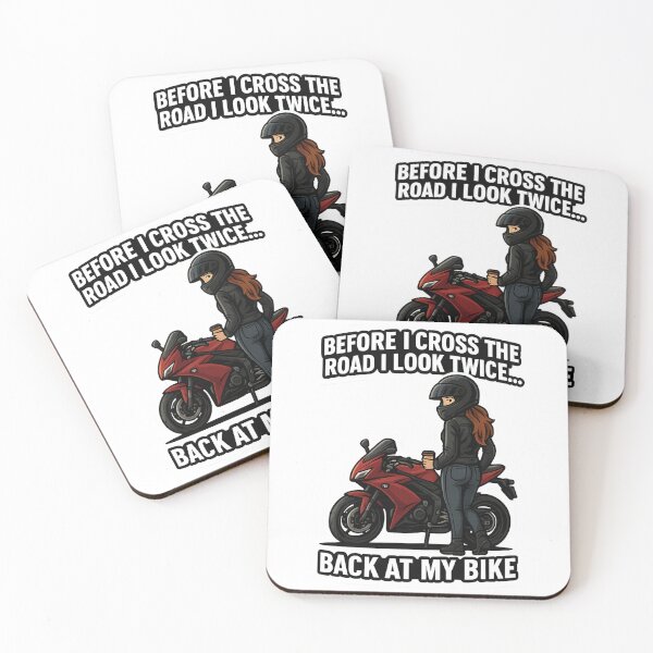 Item preview, Before I Cross the Road I Look Twice... Back at My Bike designed and sold by ThrottleQueen.