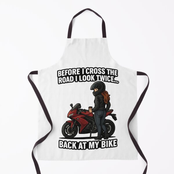Item preview, Before I Cross the Road I Look Twice... Back at My Bike designed and sold by ThrottleQueen.