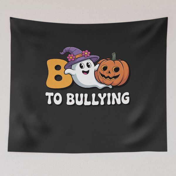 Item preview, Unity Day Boo To Bullying Awareness Ghost Pumpkin Orange designed and sold by AvagondaMind.