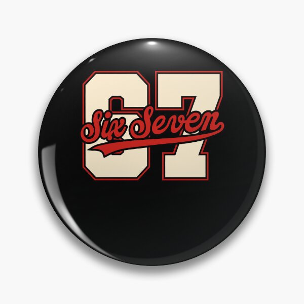 Item preview, Six Seven 6 7 Number 67 Numbered Uniform Sports Jersey Team Meme designed and sold by pansak.