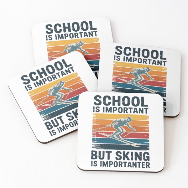 Item preview, School Is Important But Skiing Is Importanter Ski Funny designed and sold by DentistLegal.