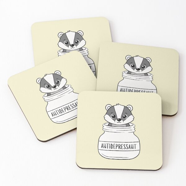 Item preview, Funny Badger Anti Depressant Animal Lover Zoo Boys Girls Kids designed and sold by rafaeltto.