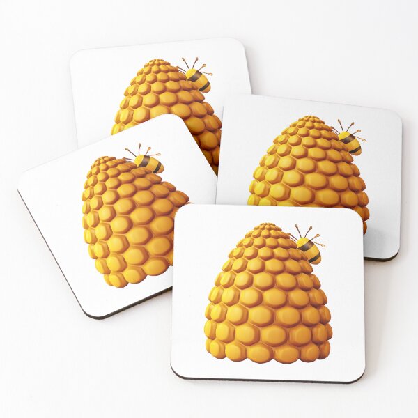 Item preview, Golden Honeycomb Bees designed and sold by New-School-Wave.