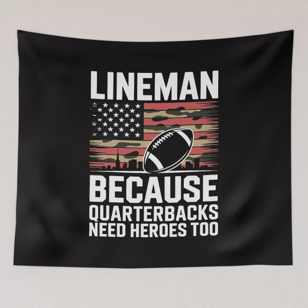 Item preview, Lineman Football Gift Patriotic American Flag Camouflage designed and sold by GalaFunny.