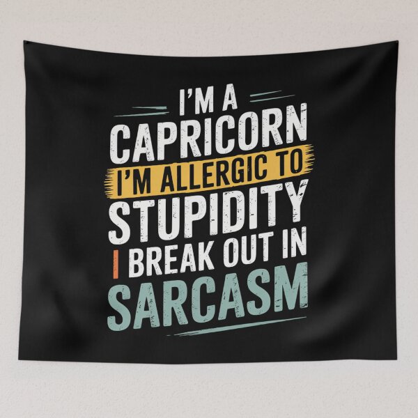 Item preview, Capricorn Funny Sarcastic Zodiac designed and sold by SyncSusscess.