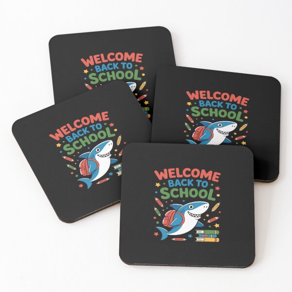 Item preview, Welcome back to school Happy First Day Cute Shark designed and sold by LinlinsDemons.