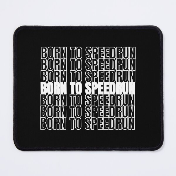 Item preview, Born To Speedrun Repeated Pattern Gamer Design designed and sold by PHRASEandSTYLE.