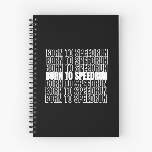 Item preview, Born To Speedrun Repeated Pattern Gamer Design designed and sold by PHRASEandSTYLE.