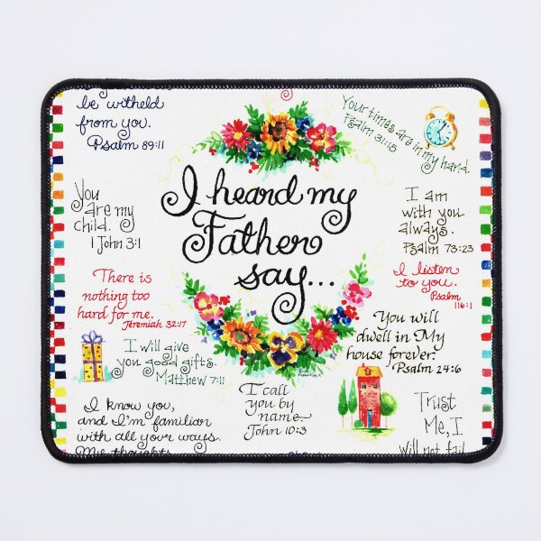 Item preview, "I Heard My Father Say" watercolor designed and sold by Eva Crawford.