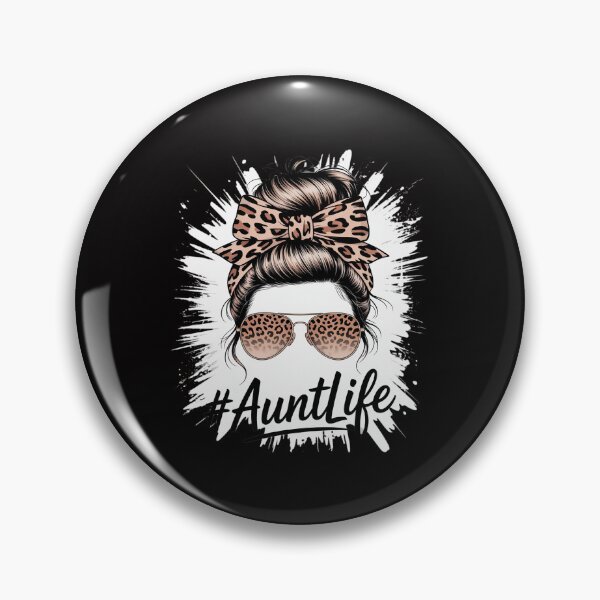 Item preview, Leopard Aunt Life Messy Bun Bleached Auties Girl Mothers Day designed and sold by GalaFunny.