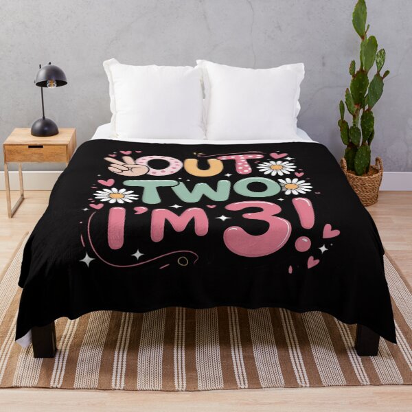 Item preview, Kids Peace Out Two I'm 3 Three Year Old Girl 3rd Birthday designed and sold by GalaFunny.