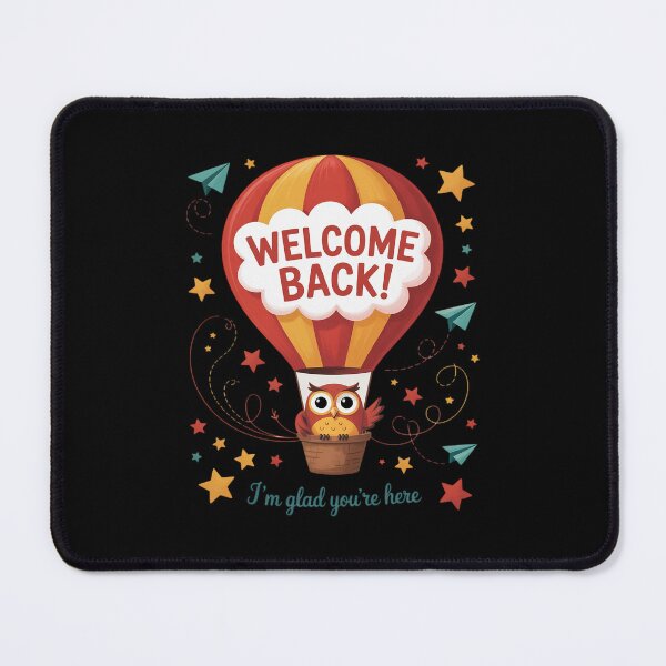 Item preview, Welcome I’m Glad You’re Here Owl Balloon Back to School designed and sold by LinlinsDemons.