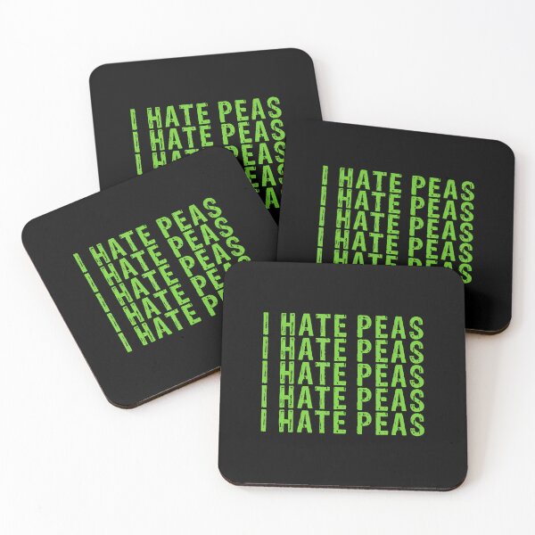 Item preview, I Hate Peas Funny Veggie Hater Non-Vegetarian Not Vegan designed and sold by AndreaBonnie.