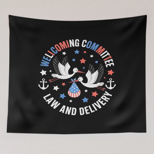 Item preview, Welcoming Committee Labor & Delivery Nurse Goose 4th of July designed and sold by LinlinsDemons.